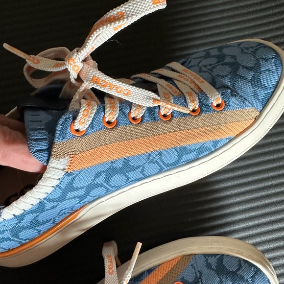 Coach lowline coated canvas sneakers US 9.5 - Picture 4 of 6